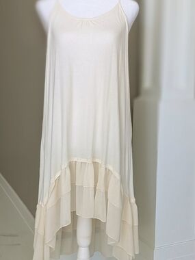 Grace & Lace Cream Dress Extender Hi-Low XL NWT